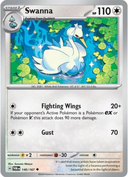 Swanna #140 - Pokemon Twilight Masquerade