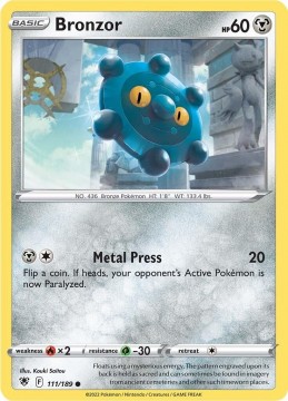 Bronzor #111 - Pokemon Astral Radiance
