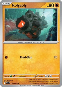 Rolycoly ENERGY PATTERN #118 - Pokemon Ascended Heroes