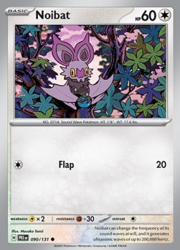 Noibat #90 - Pokemon Prismatic Evolutions