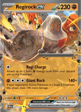 Regirock EX #101 - Pokemon Destined Rivals