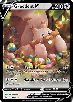 Greedent V #120 - Pokemon Crown Zenith