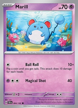 Marill #64 - Pokemon Temporal Forces