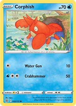 Corphish REVERSE HOLO #32 - Pokemon Brilliant Stars