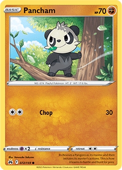 Pancham #72 - Pokemon Crown Zenith