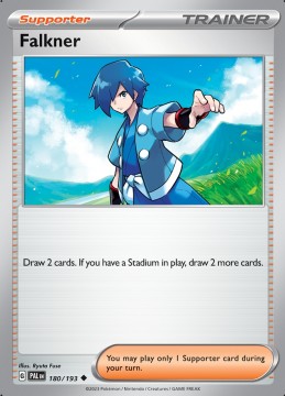 Falkner REVERSE HOLO #180 - Pokemon Paldea Evolved