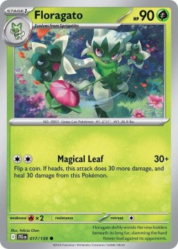 Floragato REVERSE HOLO #17 - Pokemon Journey Together