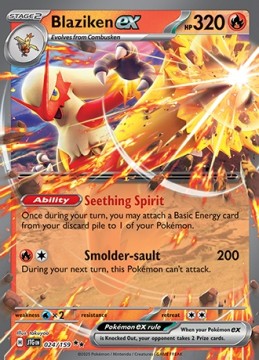 Blaziken ex #24 - Pokemon Journey Together