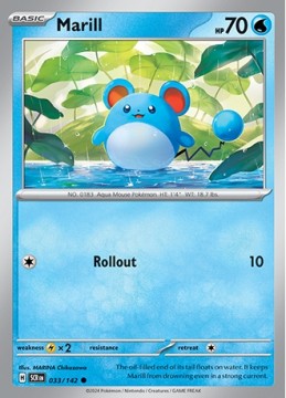 Marill #33 - Pokemon Stellar Crown