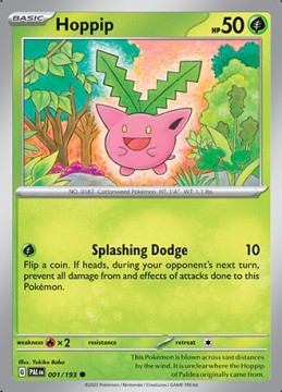 Hoppip REVERSE HOLO #1 Pokemon - Paldea Evolved