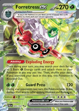 Forretress EX #5 - Pokemon Paldea Evolved