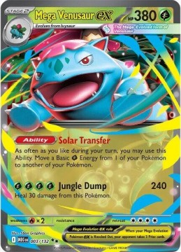 Mega Venusaur EX #3 Pokemon Mega Evolution