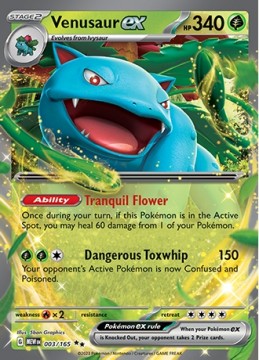 Venusaur EX #3 - Pokemon Scarlet & Violet 151
