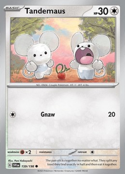 Tandemaus REVERSE HOLO #159 - Pokemon Scarlet & Violet