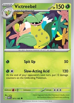 Victreebel REVERSE HOLO #71 - Pokemon Scarlet & Violet 151