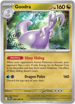 Goodra REVERSE HOLO #68 - Pokemon Chaos Rising