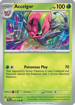 Accelgor REVERSE HOLO #13 - Pokemon Journey Together