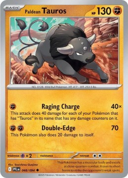 Paldean Tauros #48 - Pokemon Phantasmal Flames