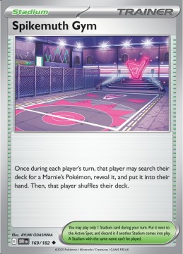 Spikemuth Gym REVERSE HOLO #169 - Pokemon Destined Rivals