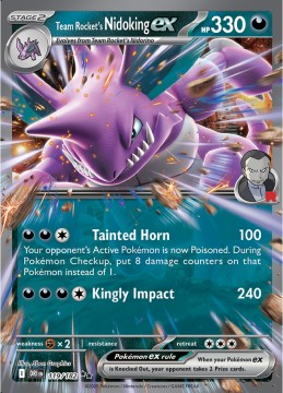 Team Rocket's Nidoking EX #119 - Pokemon Destined Rivals 