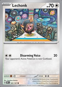 Lechonk #181 - Pokemon Obsidian Flames