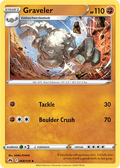 Graveler REVERSE HOLO #68 - Pokemon Crown Zenith