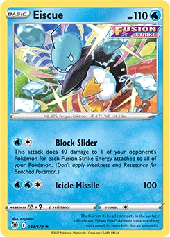 Eiscue REVERSE HOLO #44 - Pokemon Brilliant Stars 