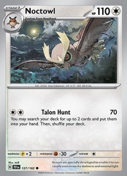 Noctowl #127 - Pokemon Temporal Forces