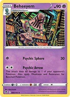 Beheeyem #80 - Pokemon Silver Tempest 