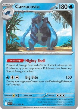 Carracosta REVERSE HOLO #23 - Pokemon Black Bolt 