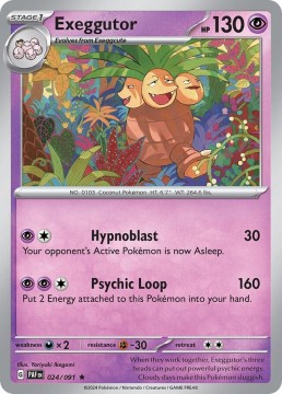 Exeggutor HOLO #24 - Pokemon Paldean Fates