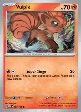 Vulpix #37 - Pokemon Scarlet & Violet 151 