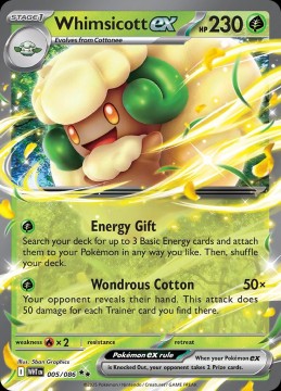Whimsicott EX #5 - Pokemon White Flare