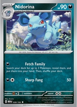 Nidorina #30 - Pokemon Scarlet & Violet 151 