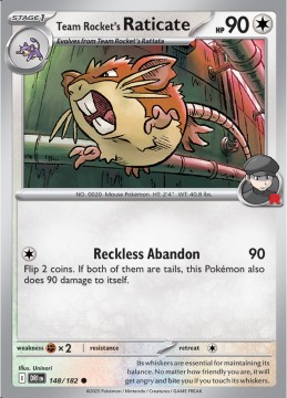Team Rocket's Raticate #148 - Pokemon Destined Rivals
