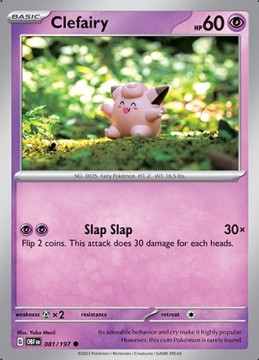 Clefairy #81 - Pokemon Obsidian Flames