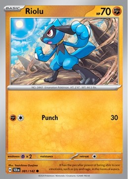 Riolu #81 - Pokemon Stellar Crown