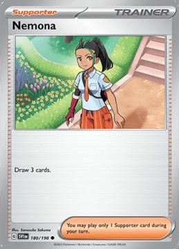 Nemona REVERSE HOLO #180 - Pokemon Scarlet & Violet