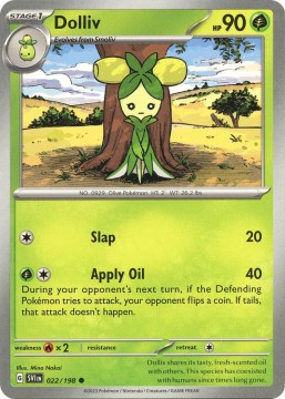 Dolliv REVERSE HOLO #22 - Pokemon Scarlet & Violet