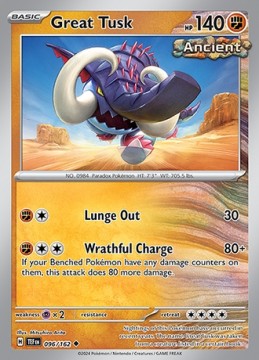 Great Tusk #96 - Pokemon Temporal Forces