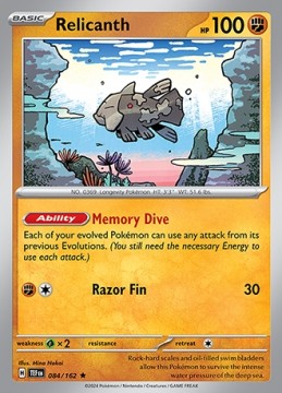 Relicanth HOLO #84 - Pokemon Temporal Forces