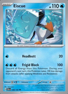 Eiscue #48 - Pokemon Paldea Evolved 