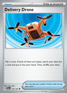 Delivery Drone REVERSE HOLO #178 - Pokemon Paldea Evolved
