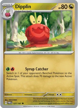 Dipplin REVERSE HOLO #127 - Pokemon Twilight Masquerade