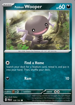 Paldean Wooper #128 - Pokemon Paldea Evolved 