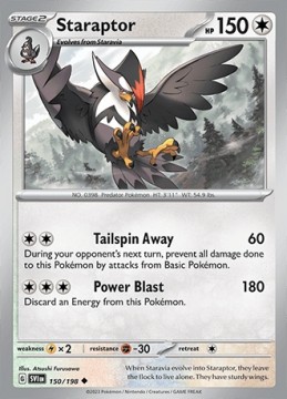 Staraptor REVERSE HOLO #150 - Pokemon Scarlet & Violet