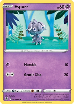 Espurr #81 - Pokemon Silver Tempest