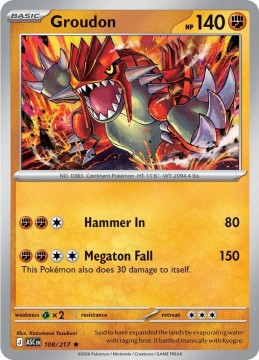 Groudon ENERGY PATTERN #108 - Pokemon Ascended Heroes