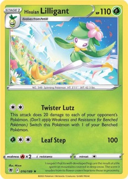 Hisuian Lilligant HOLO #16 - Pokemon Astral Radiance