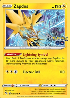 Zapdos HOLO #29 - Pokemon Go